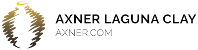 Official Axner logo: a gold striped pot mark beside the words AXNER LAGUNA CLAY and AXNER.COM (first-party).