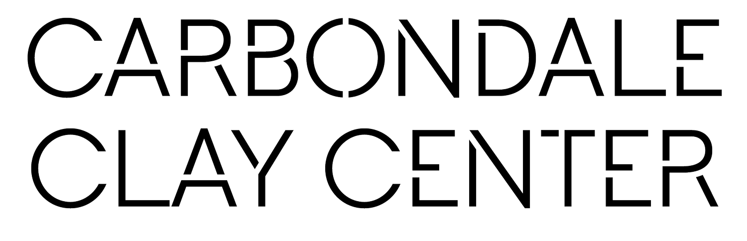 Official Carbondale Clay Center wordmark logo (first-party).