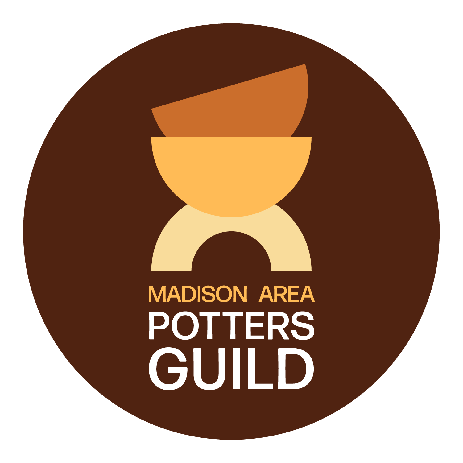 Official Madison Area Potters Guild circle logo (first-party).